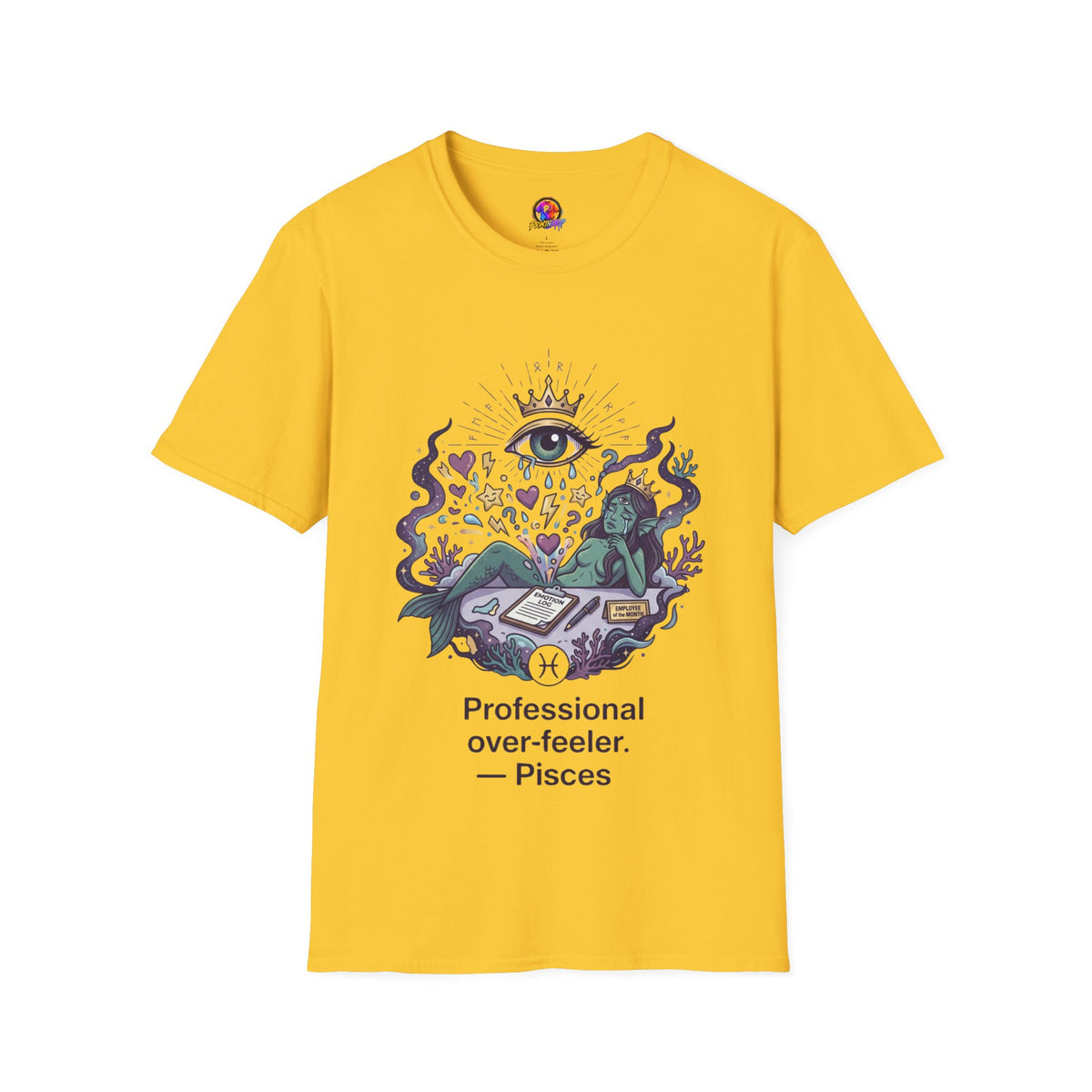 Mystic Eye Graphic T‑Shirt — 'Professional Over‑Feeler' Surreal Tee