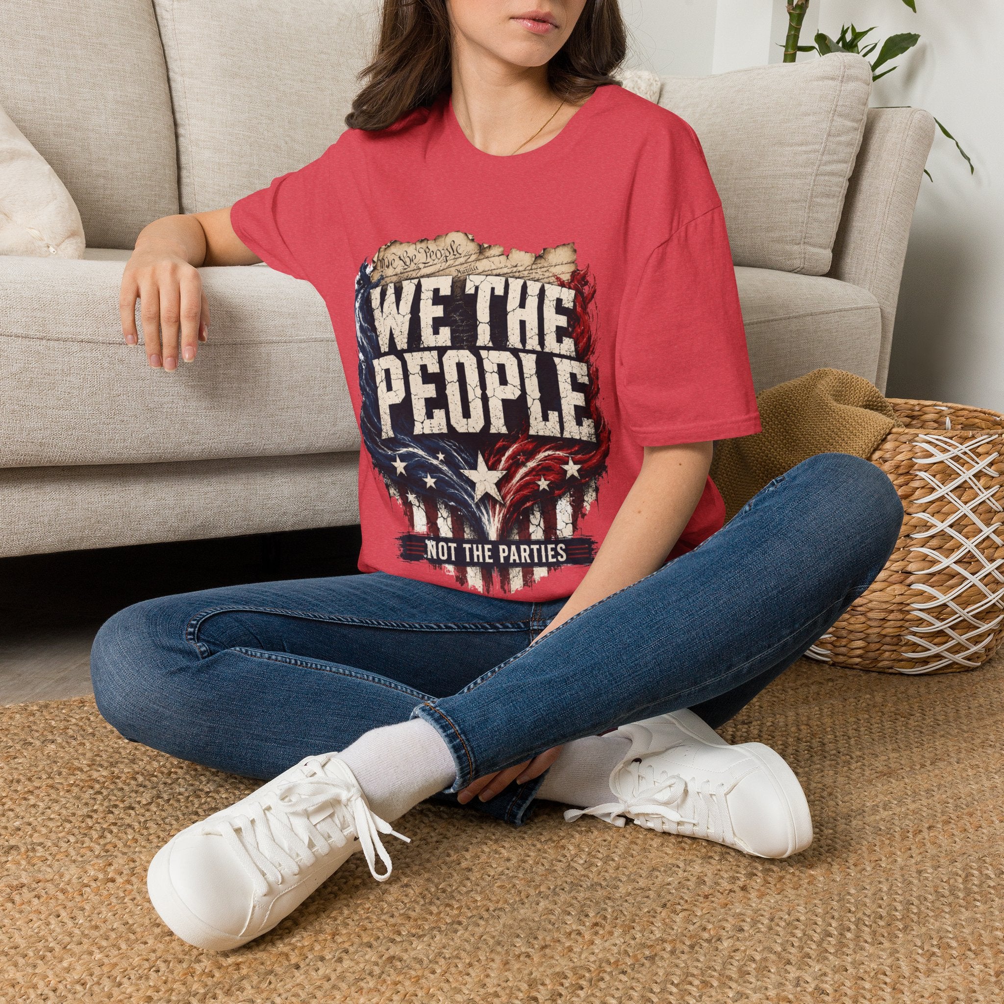 We The People T‑Shirt — Patriotic Americana Tee with ‘We The People’ Design