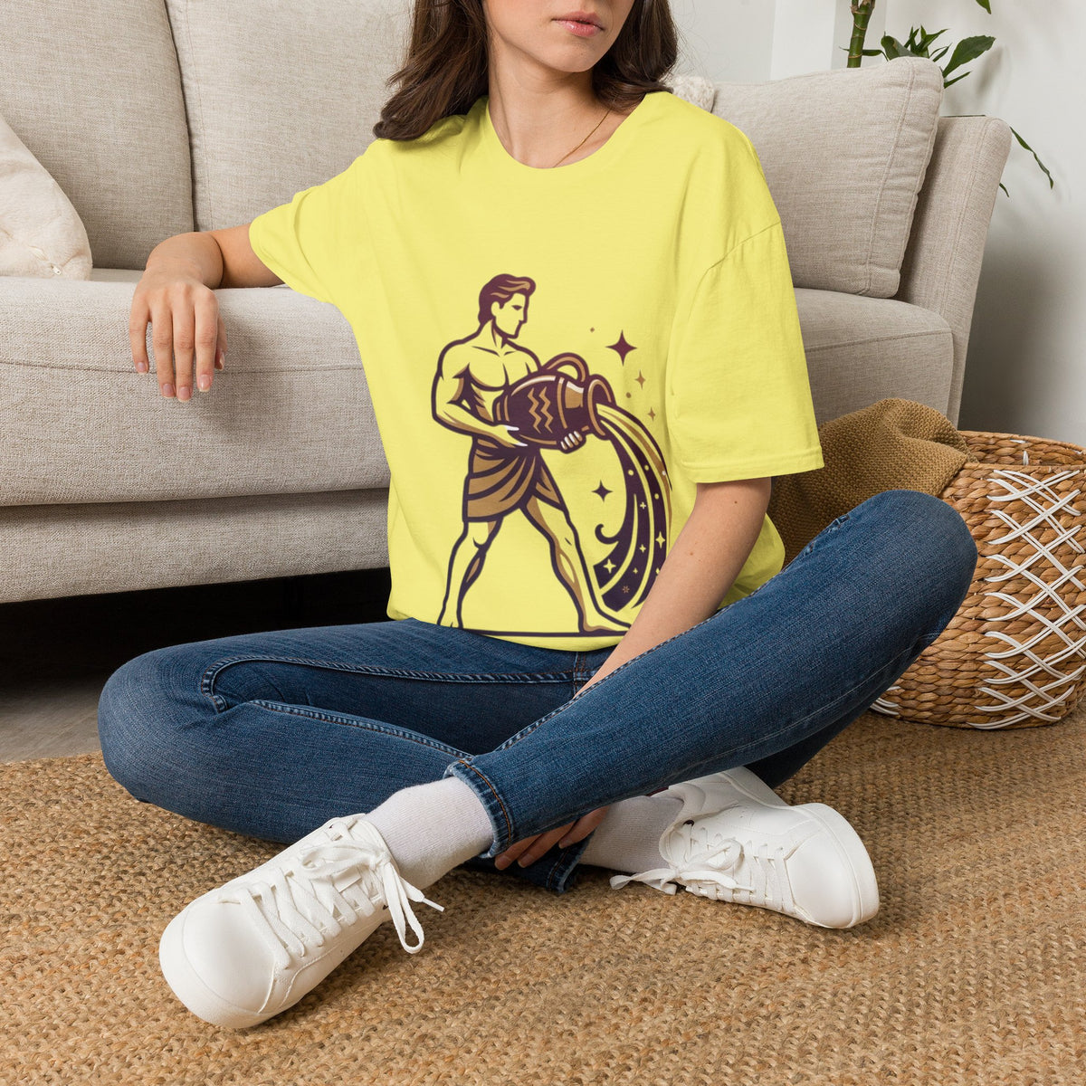 Aquarius Zodiac T-Shirt — Water Bearer Astrology Tee