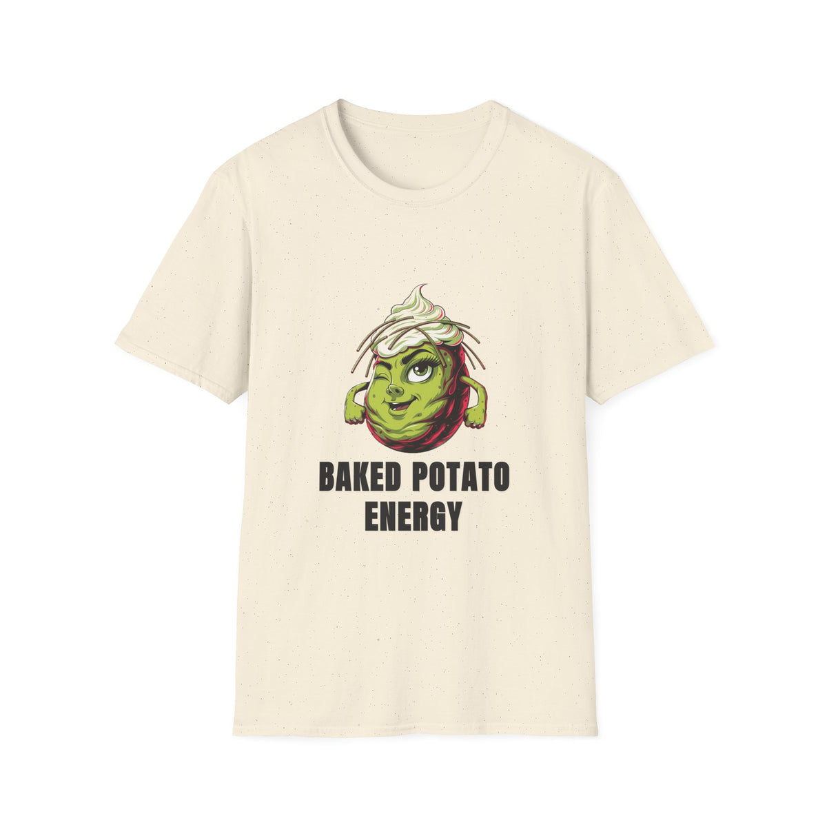 Baked Potato Energy T-Shirt — Funny Green Spud Graphic Tee - Trending Now - August 2026