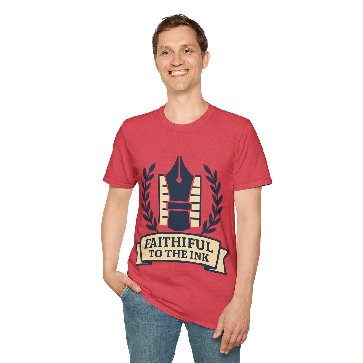 "Faithful To The Ink" Vintage Fountain Pen Tee | Retro Author Writer T-Shirt - Trending Now - September 2026