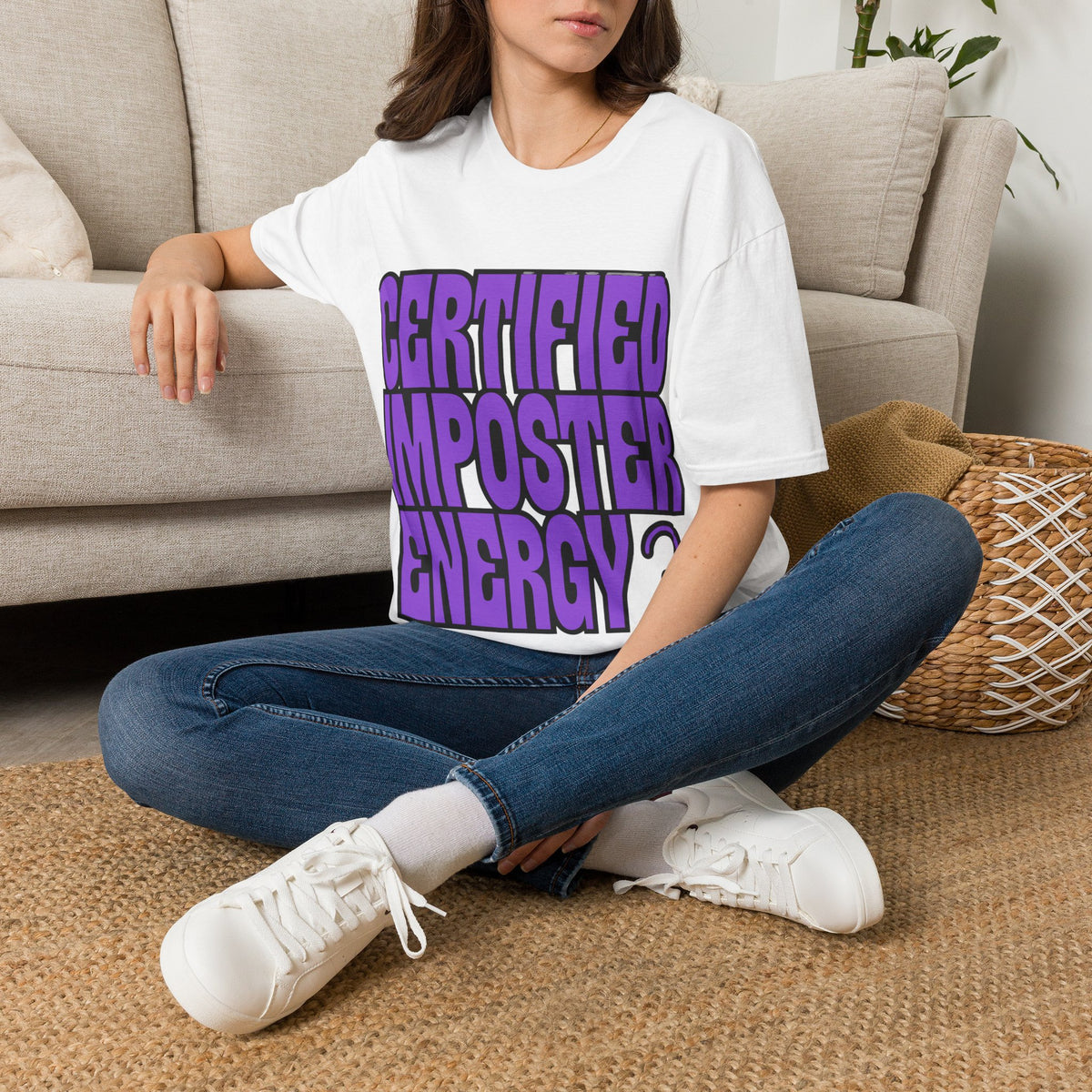 Certified Imposter Energy Funny Gaming Tee - Sarcastic Quote Streetwear T-Shirt - Trending Now - September 2026