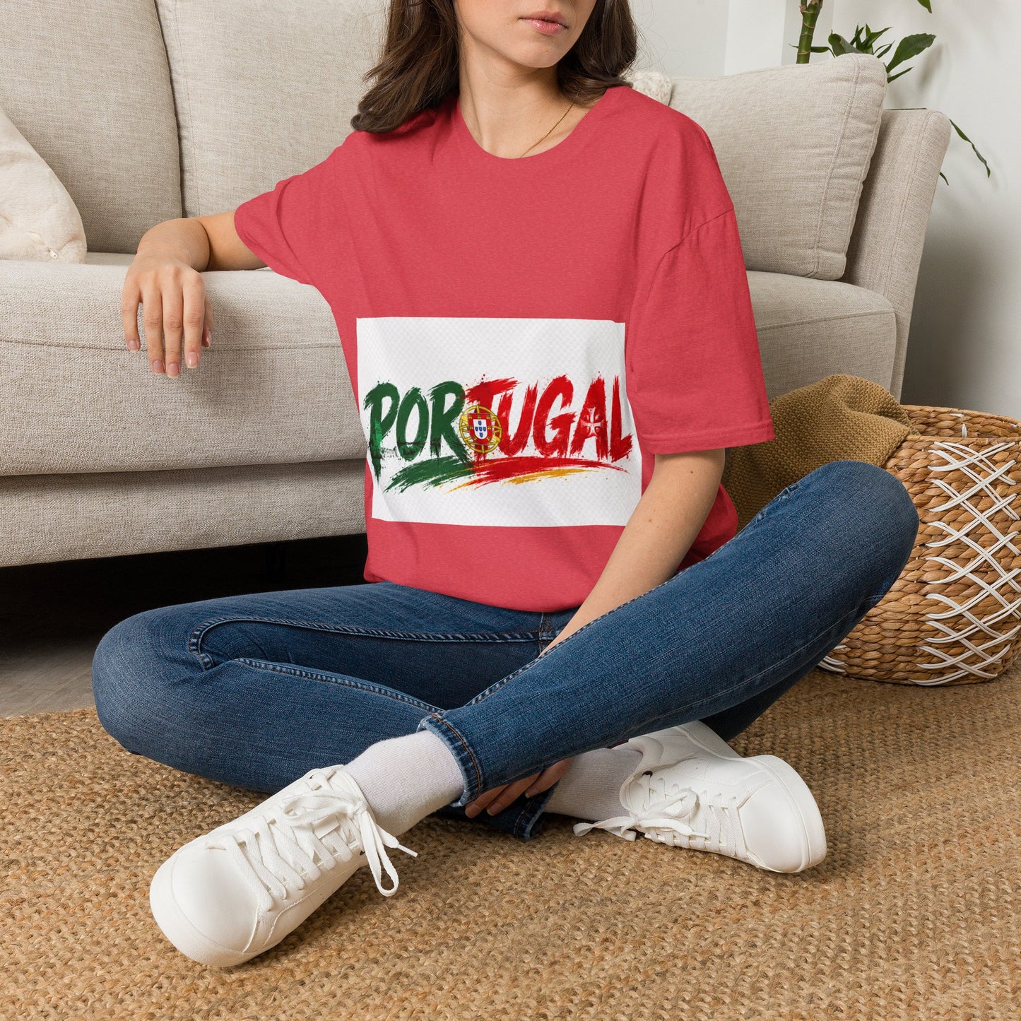 Portugal Flag Script T-Shirt — Portuguese Pride Tee
