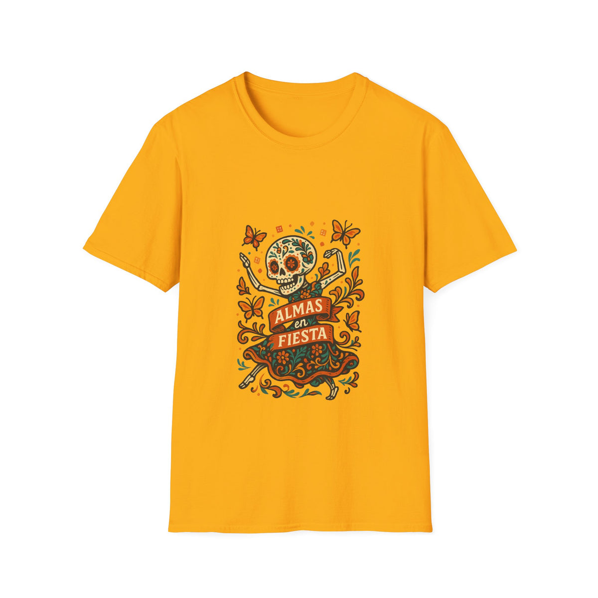 Day of the Dead Fiesta T-Shirt — Calavera Skull with 'Día de Fiesta' Design - Trending Now - October 2026