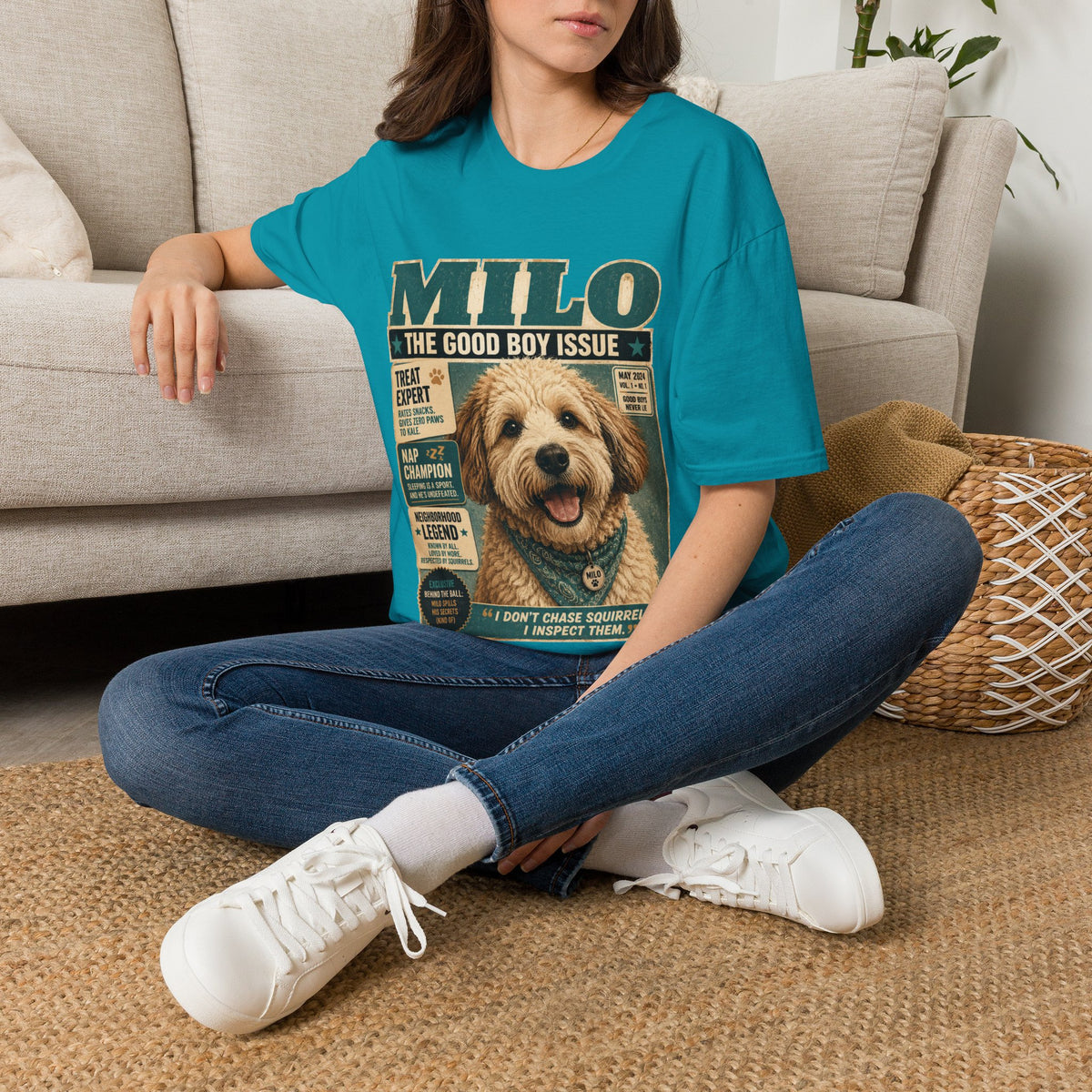 Milo 'The Good Boy Issue' Dog Magazine T-Shirt