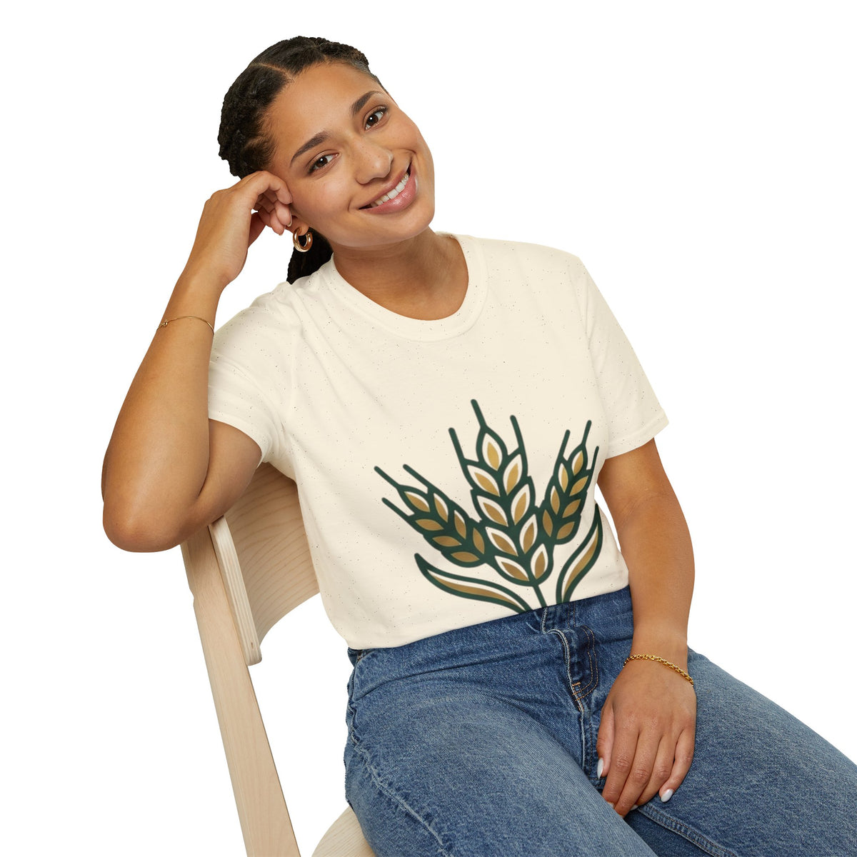 Virgo Zodiac Wheat Graphic T-Shirt