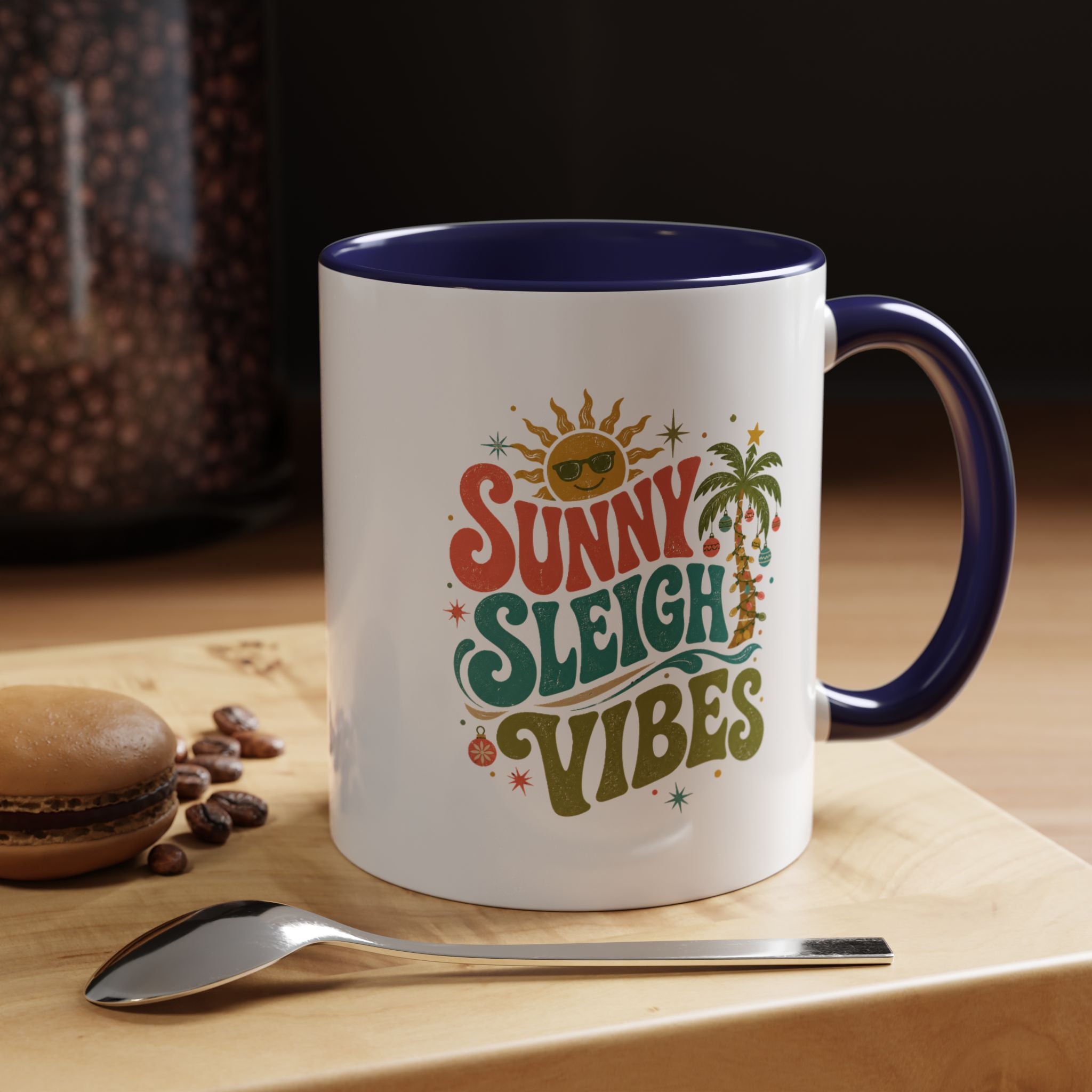 Modern Day Christmas Sunny Sleigh Vibes Coffee Mug