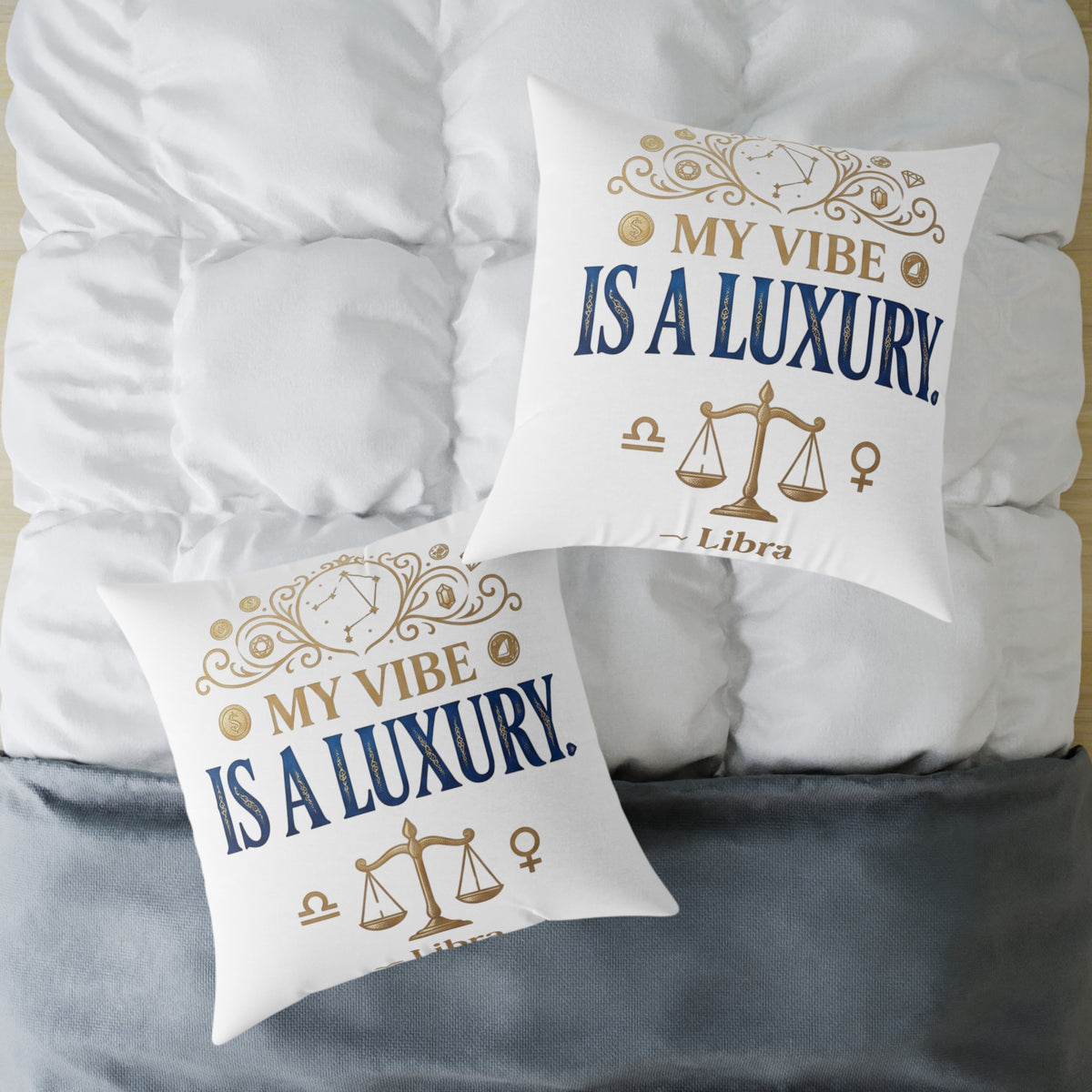 Libra Zodiac My Vibe Is A Luxury  Square Poly Canvas Pillow