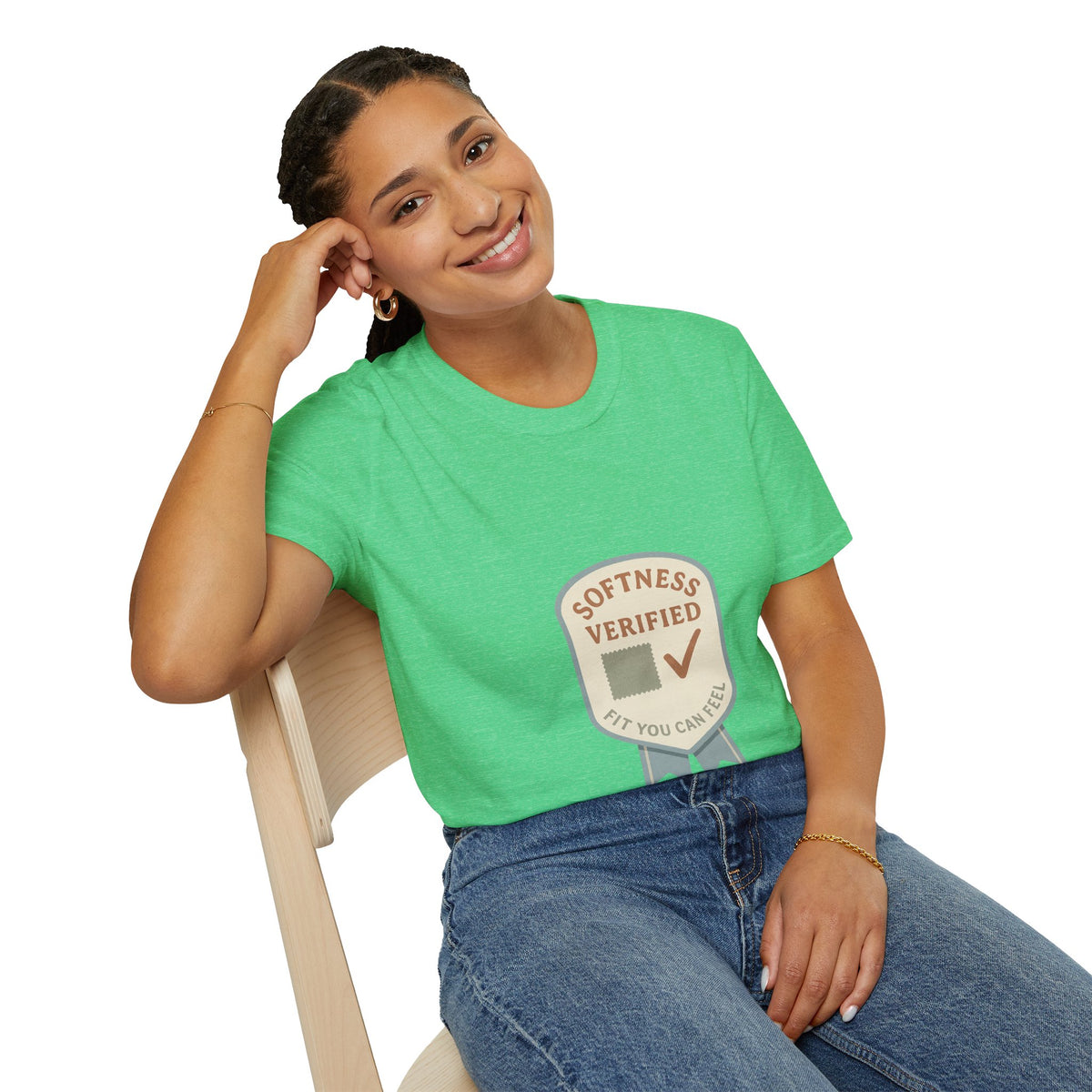 Softness Verified Badge T-Shirt — Cozy Comfort Graphic Tee - Trending Now - October 2026