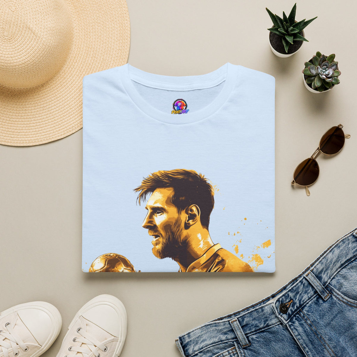 Minimal White T-Shirt — Classic Crewneck Tee