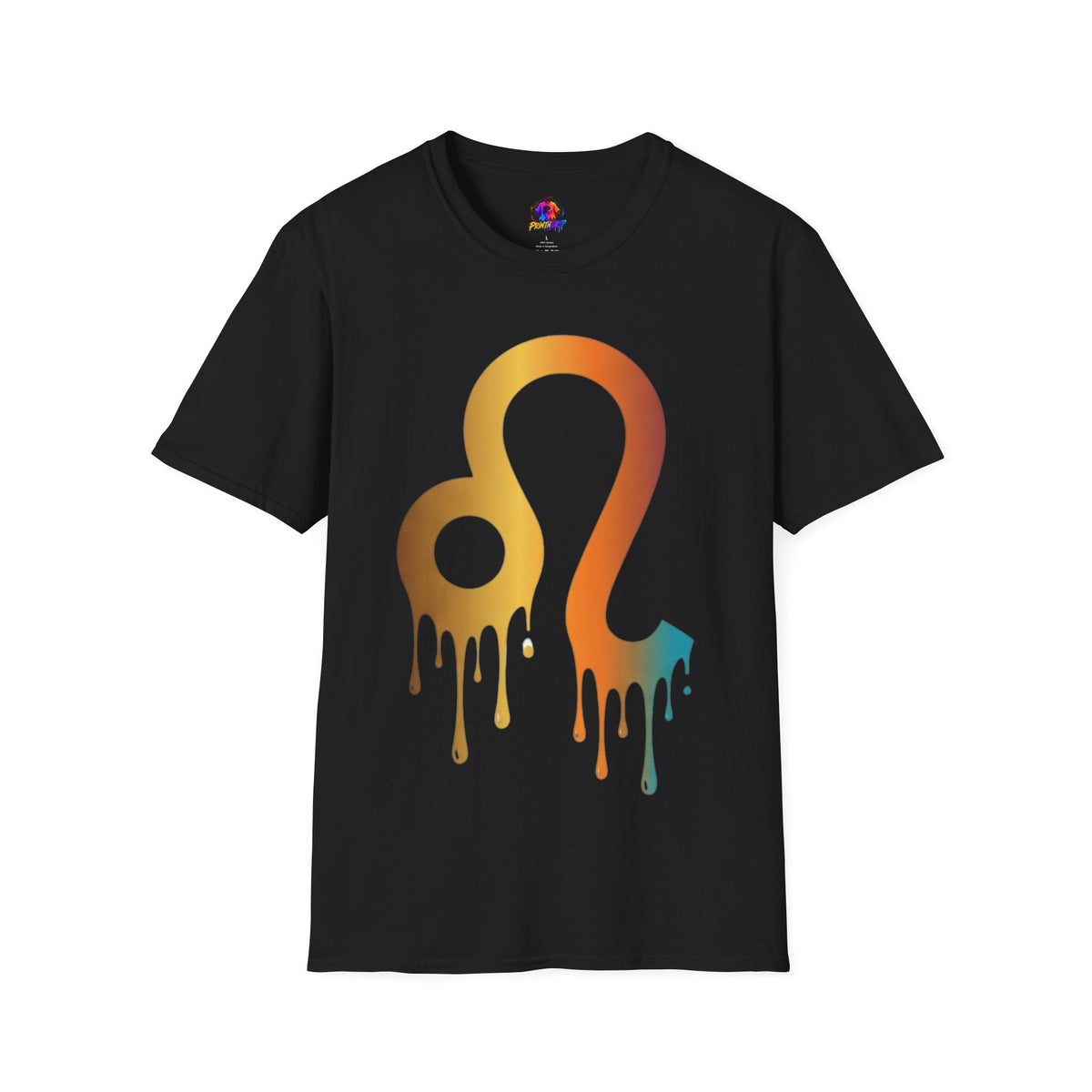 Leo Zodiac Drip T-Shirt — Colorful Astrology Sign Tee