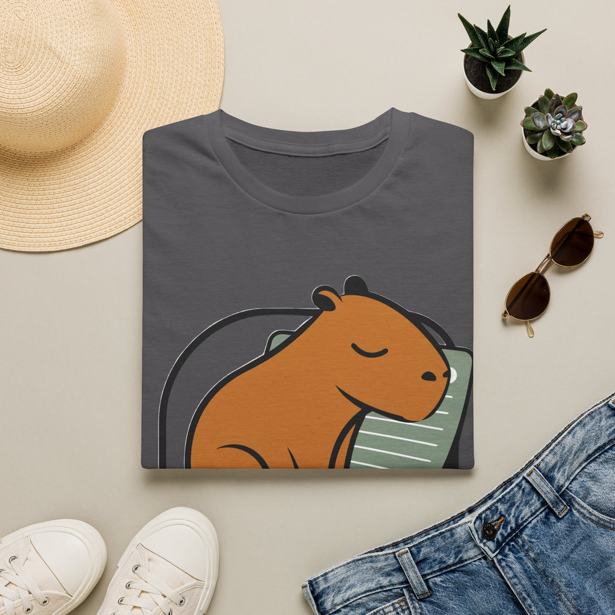 Capybara Nap T-Shirt — Cute Relaxed Capybara Illustration Tee - Trending Now - August 2026