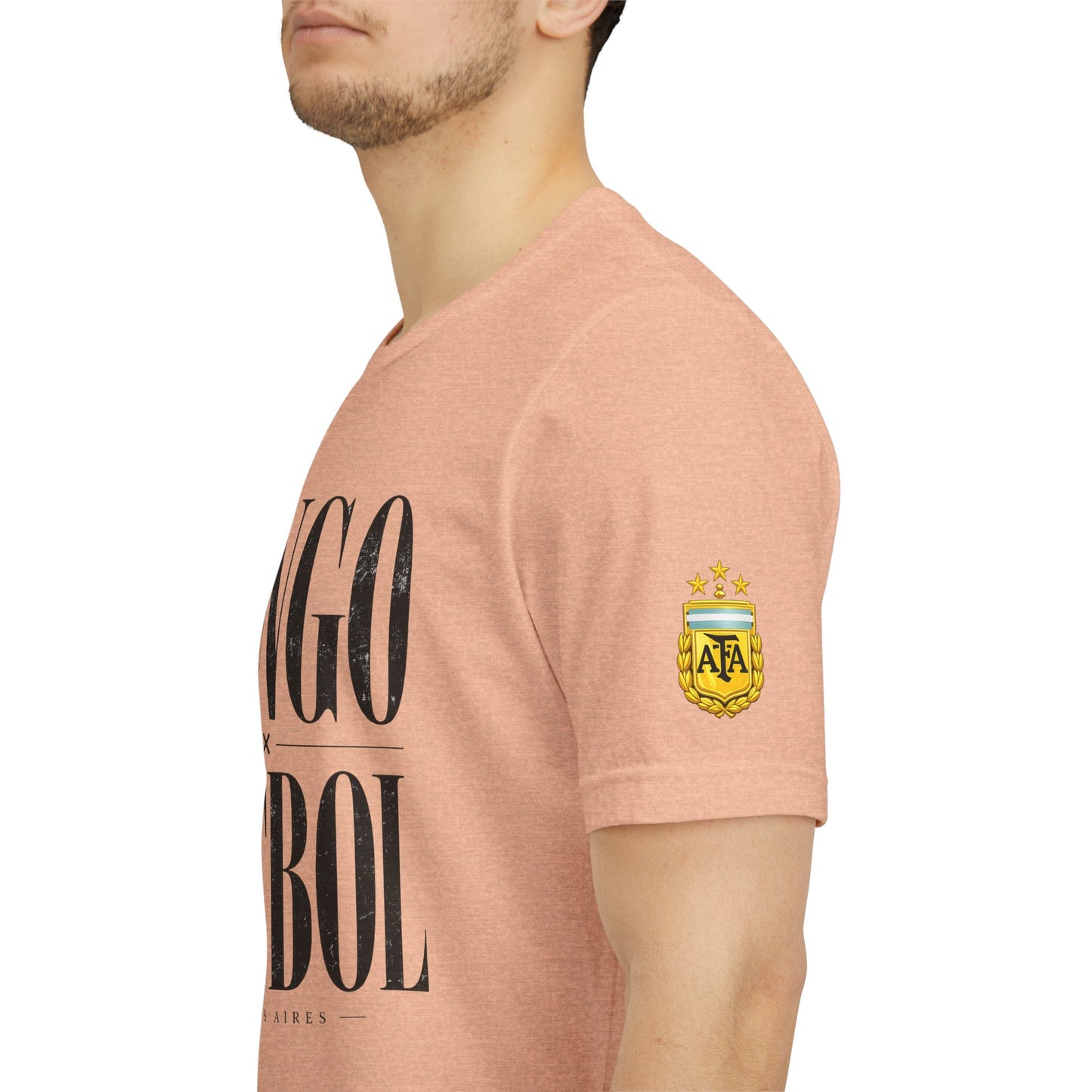 Argentina - Tango y Fútbol Graphic Tee - Bold Serif Soccer & Dance Shirt