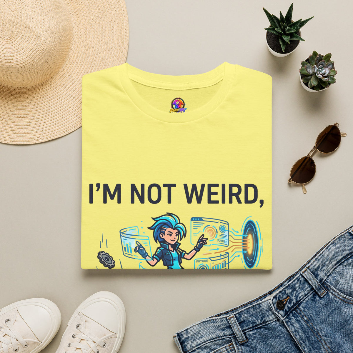 I'm Not Weird I'm Just Ahead Of My Time Aquarius T-Shirt