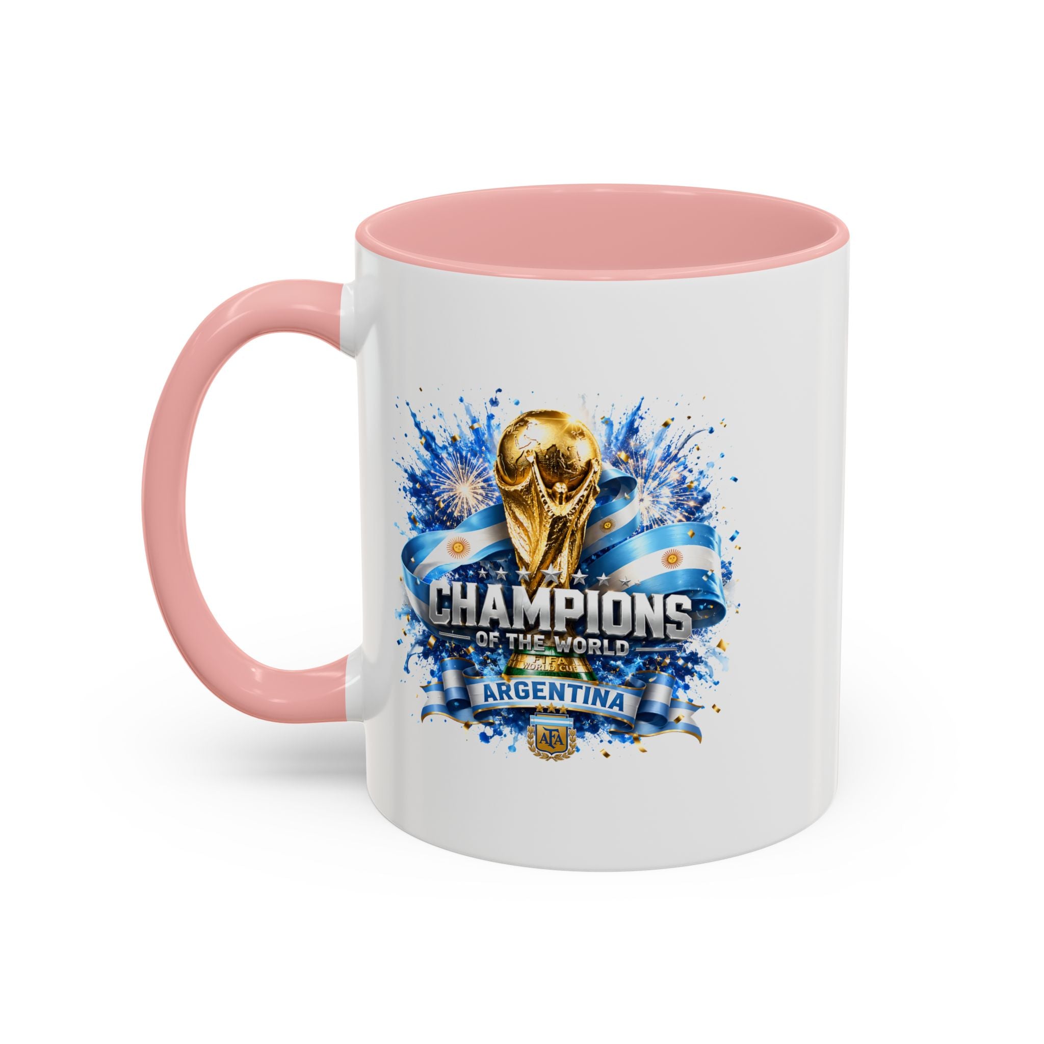 Argentina World Cup Champions Coffee Mug — 'Champions of the World' Accent Mug
