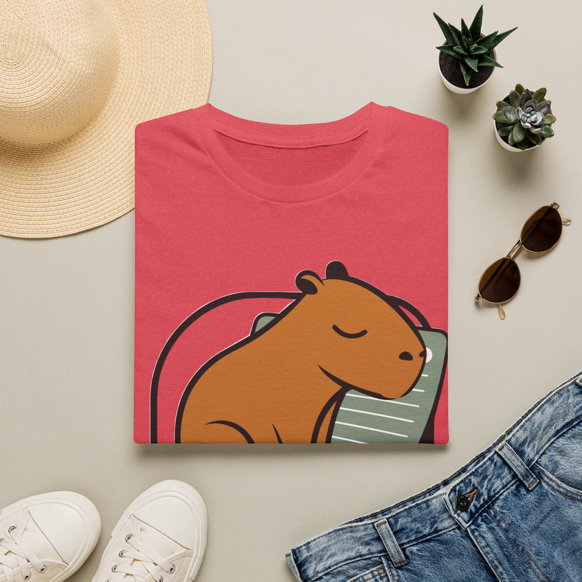 Capybara Nap T-Shirt — Cute Relaxed Capybara Illustration Tee - Trending Now - August 2026