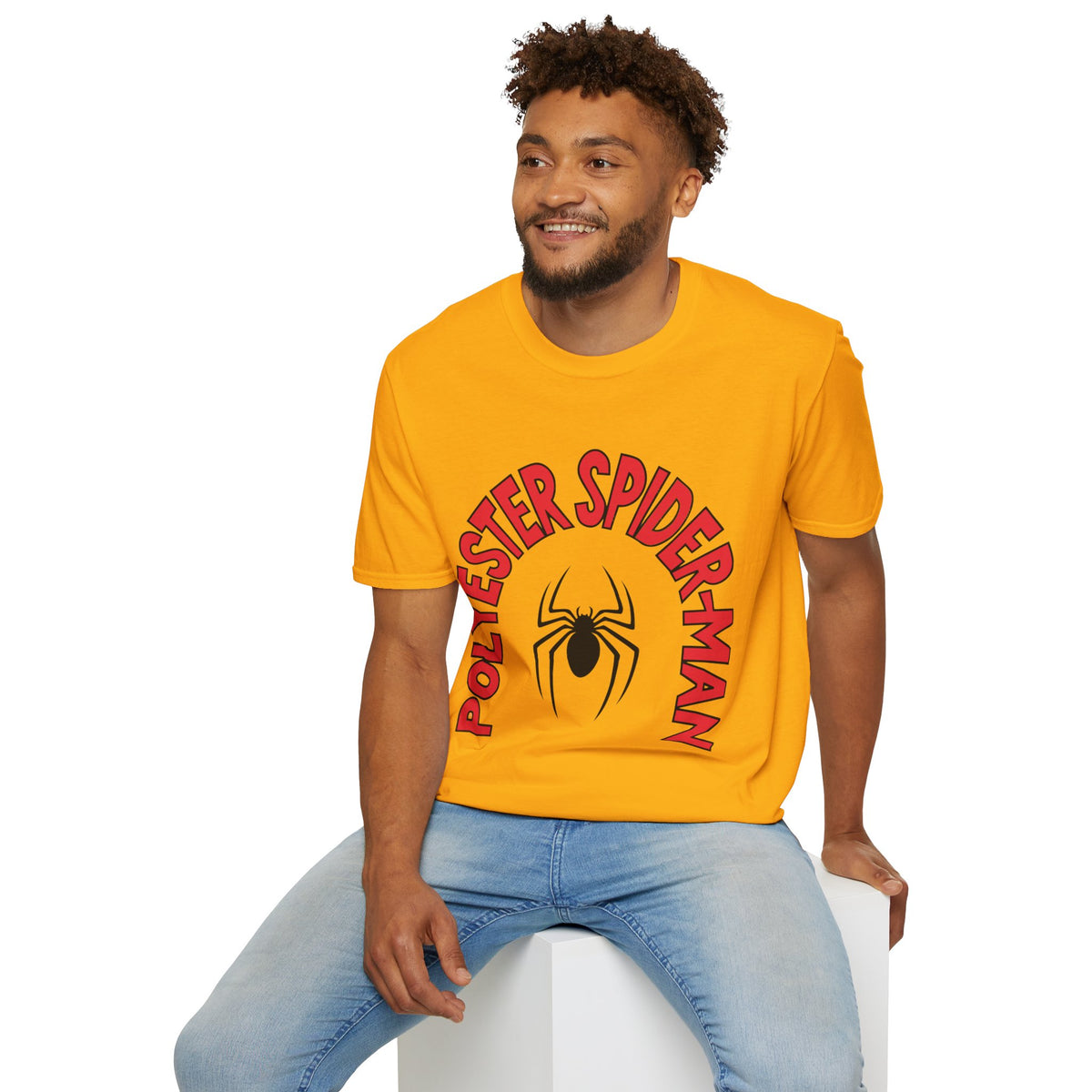 Spider Graphic T-Shirt — "Polyester Spiderman" Retro Spider Logo Tee - Trending Now - August 2026