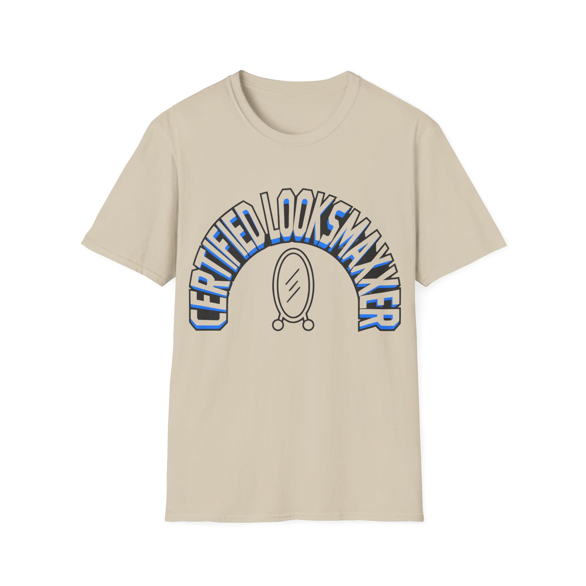 T-Shirt — "Certified Looksmaker" Graphic Tee with Hand Mirror Design - Trending Now - August 2026