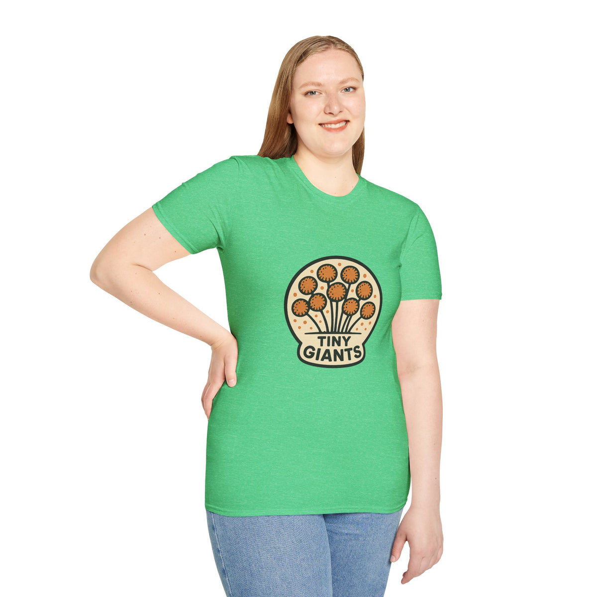 Tiny Giants Mushroom T-Shirt — Vintage Psychedelic Fungi Graphic Tee