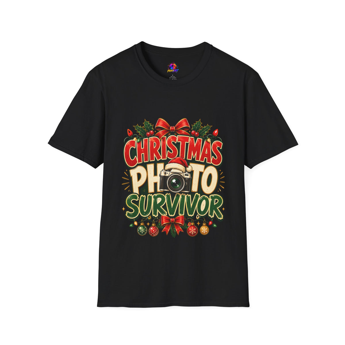 Christmas Photo Survivor T-Shirt — Funny Holiday Graphic Tee