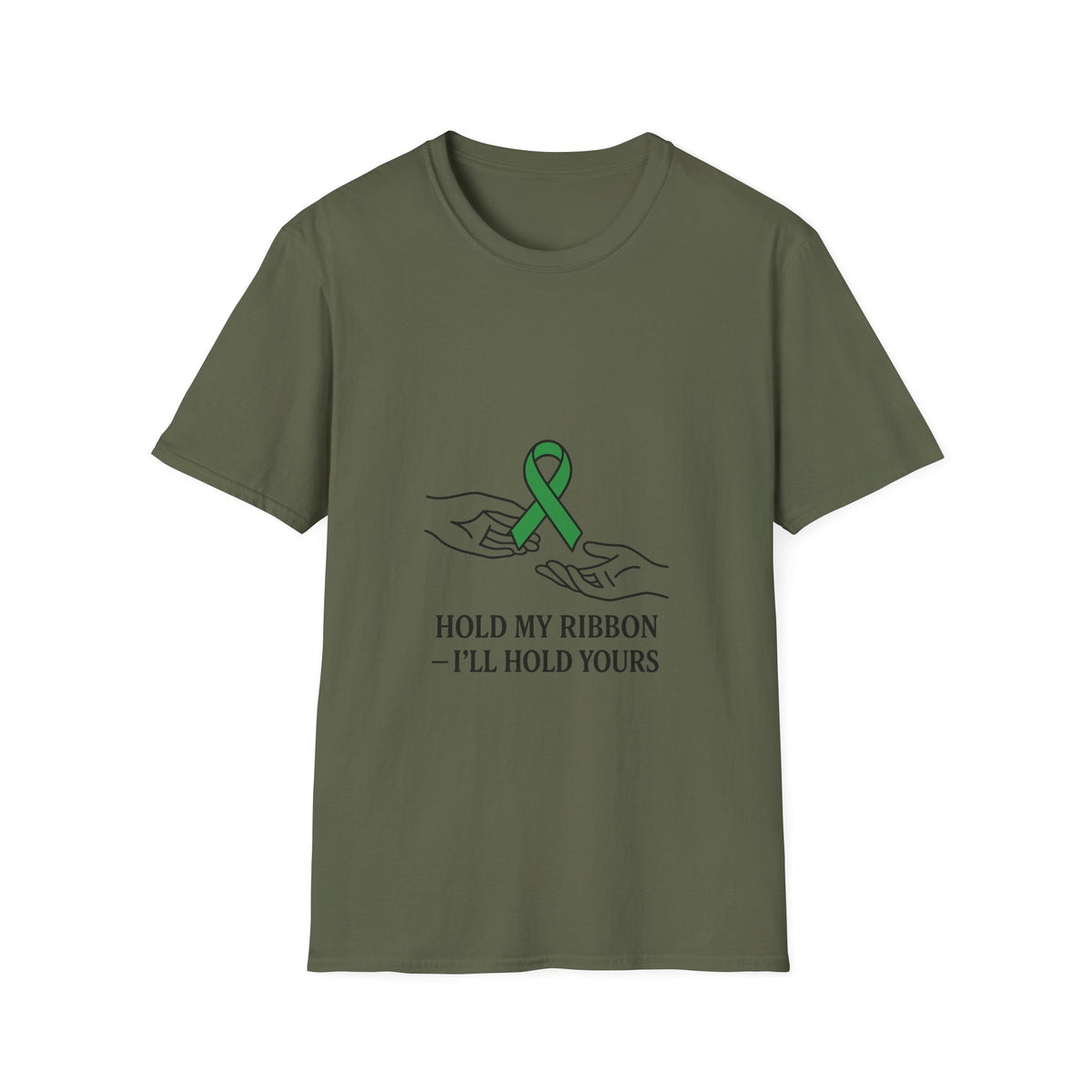 Awareness Ribbon Tee — "Hold My Ribbon, I'll Hold Yours" - Trending Now - October 2026