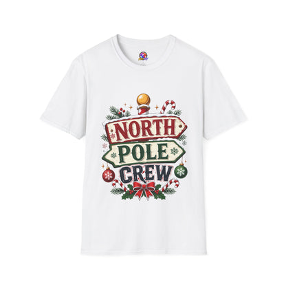 T-Shirt — North Pole Crew Christmas Holiday Graphic Tee