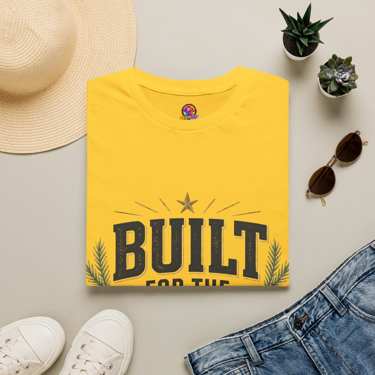 T-Shirt — "Built for the Holidays" Festive Rustic Holiday Tee (Gift for DIYers)