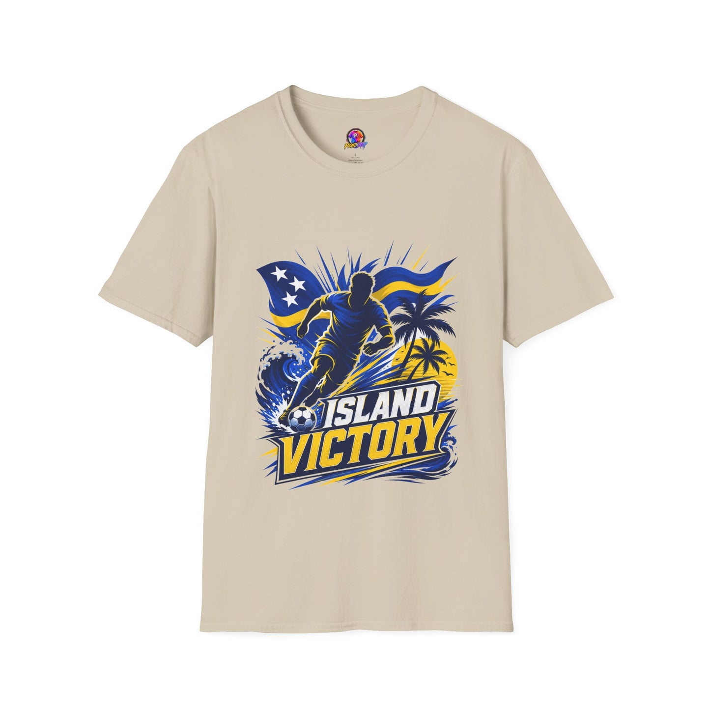 Curacao Island Victory T-Shirt — Tropical Surf Soccer Graphic Tee