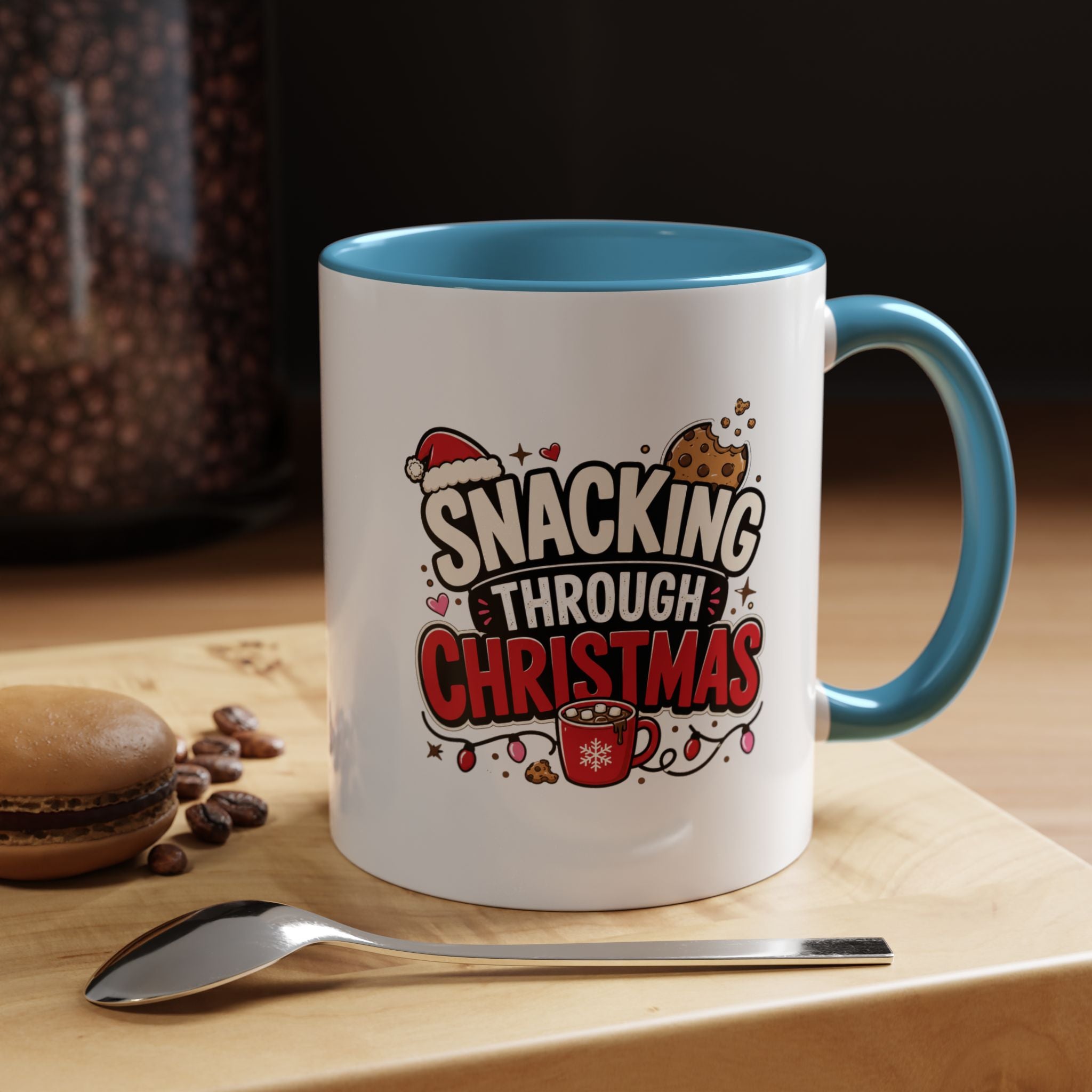 Modern Day Christmas Snacking Through Christmas Coffee Mug
