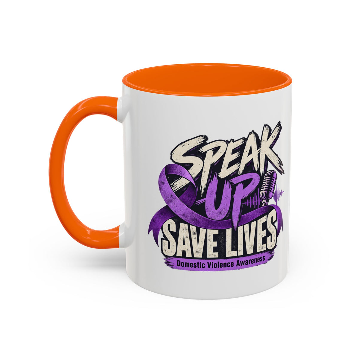 Speak Up Save Lives Domestic Violence Awareness Coffee Mug
