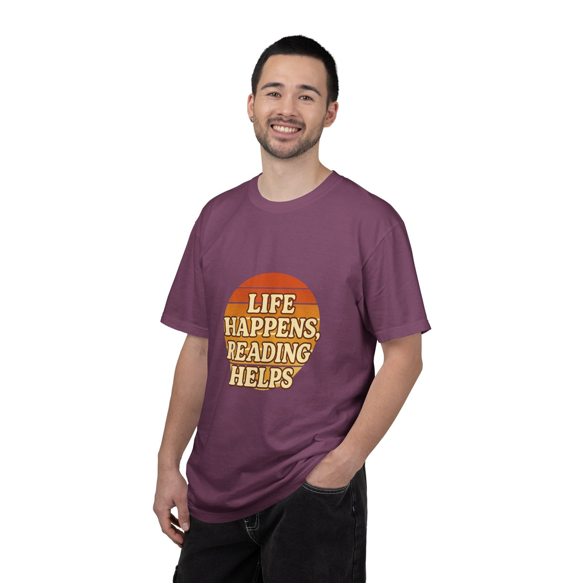 Reading Helps T-Shirt — "Life Happens, Reading Helps" Retro Book Tee - Trending Now - October 2026
