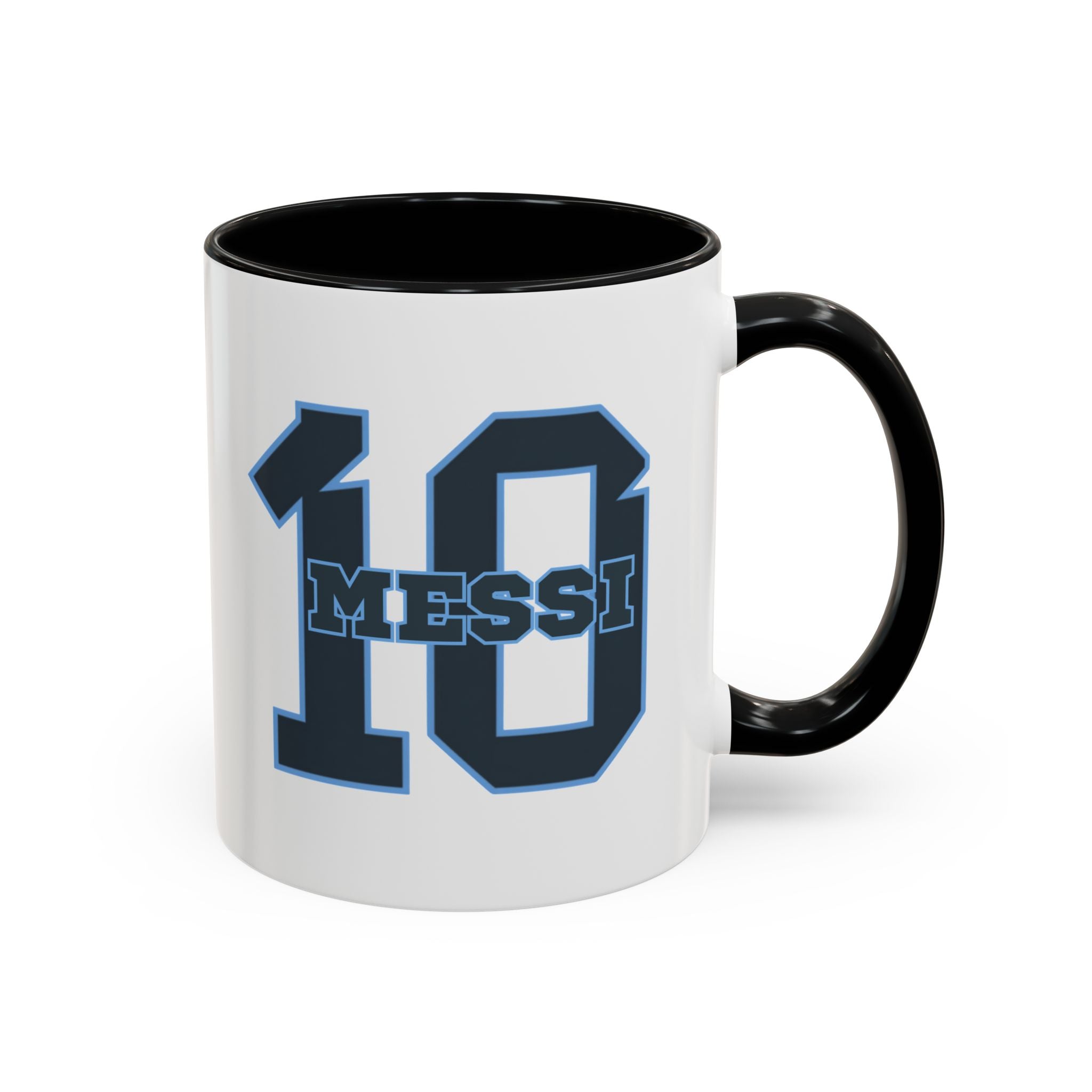 10 'Messi' Accent Coffee Mug — Soccer Jersey Number Coffee Cup