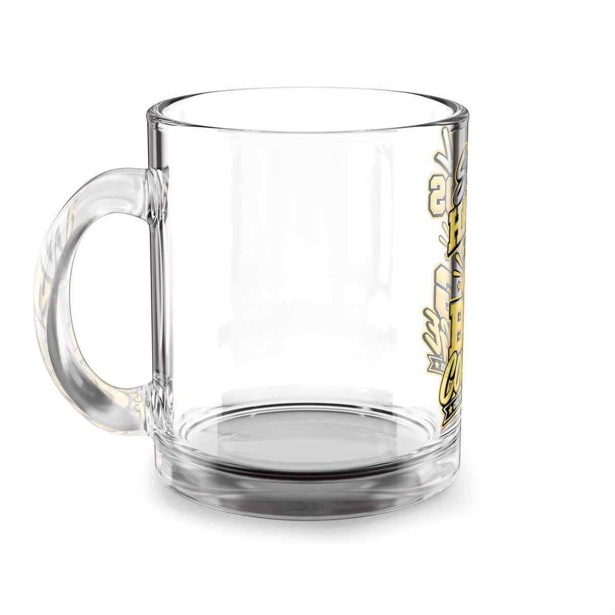 Glass Mug — "Small Hands Big Courage" Childhood Cancer Awareness 10oz