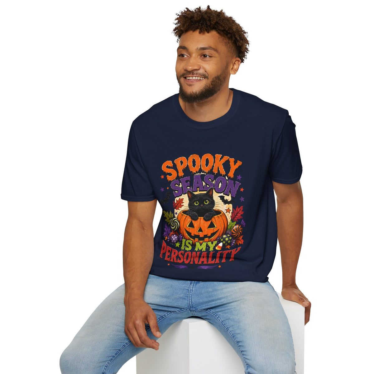 Halloween Spooky Season Unisex Softstyle T-Shirt