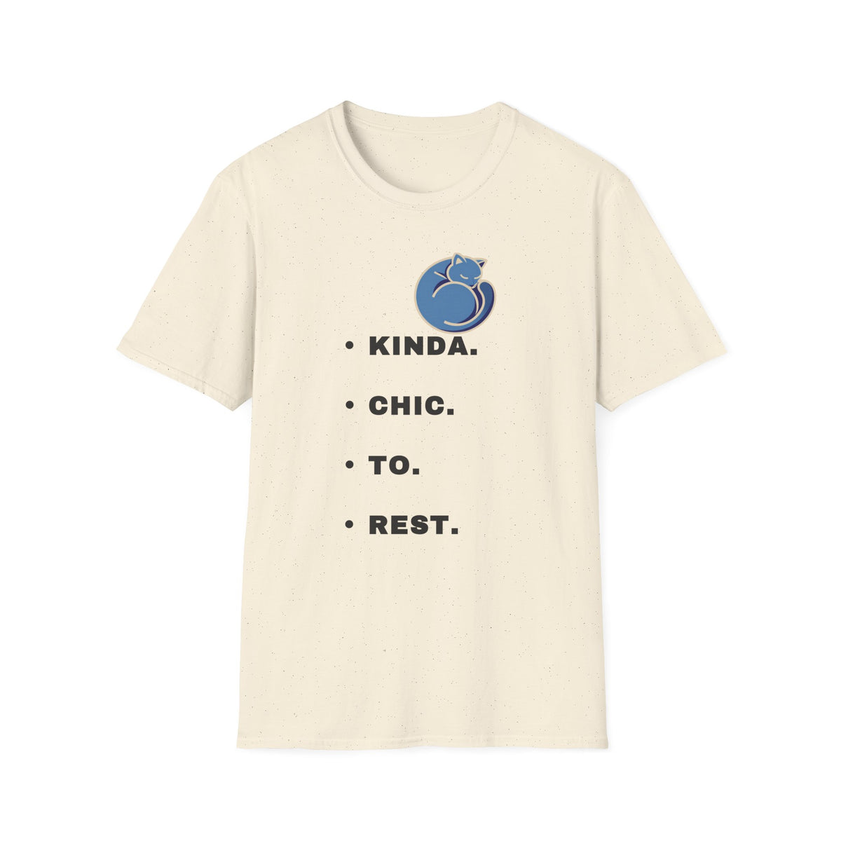 T-Shirt — "Kinda. Chill. To. Rest." Cat Graphic Relaxed Tee - Trending Now - September 2026