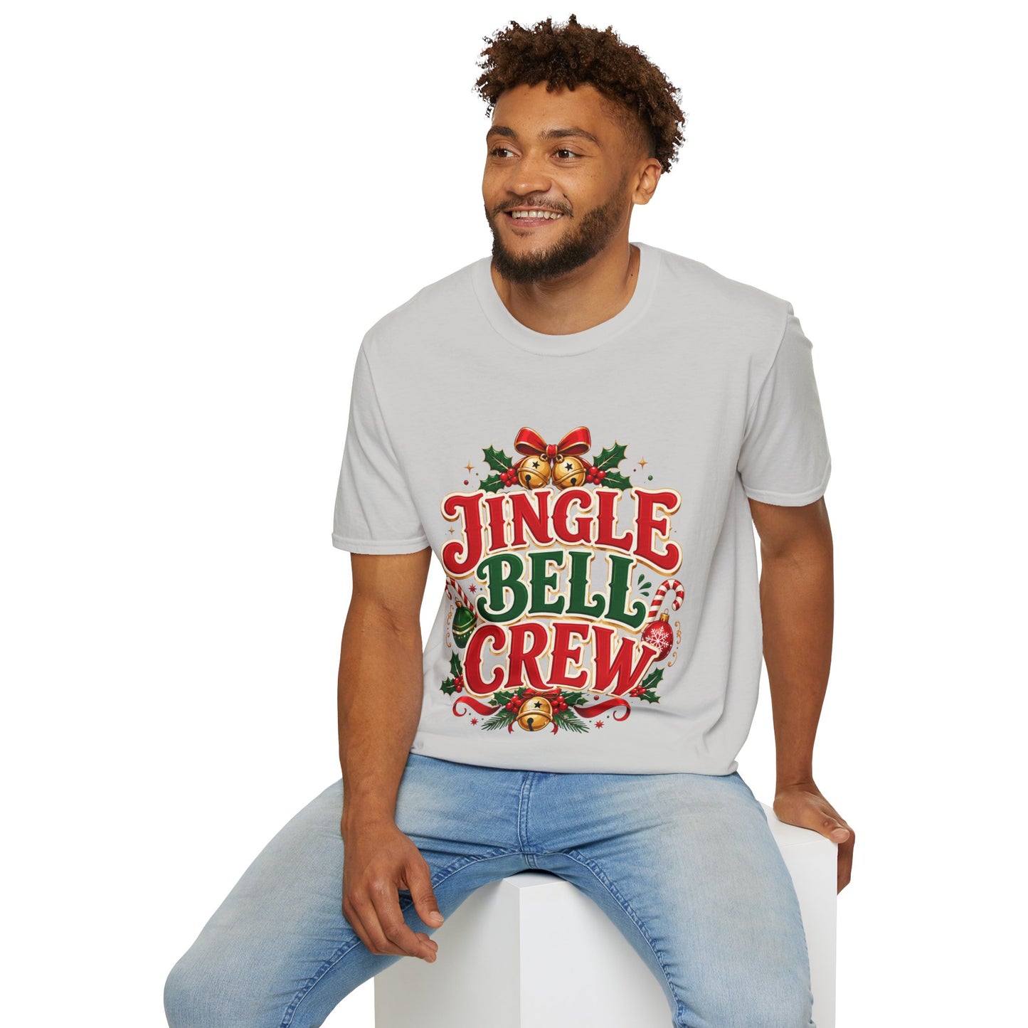 Jingle Bell Crew T-Shirt — Festive Christmas Holiday Tee