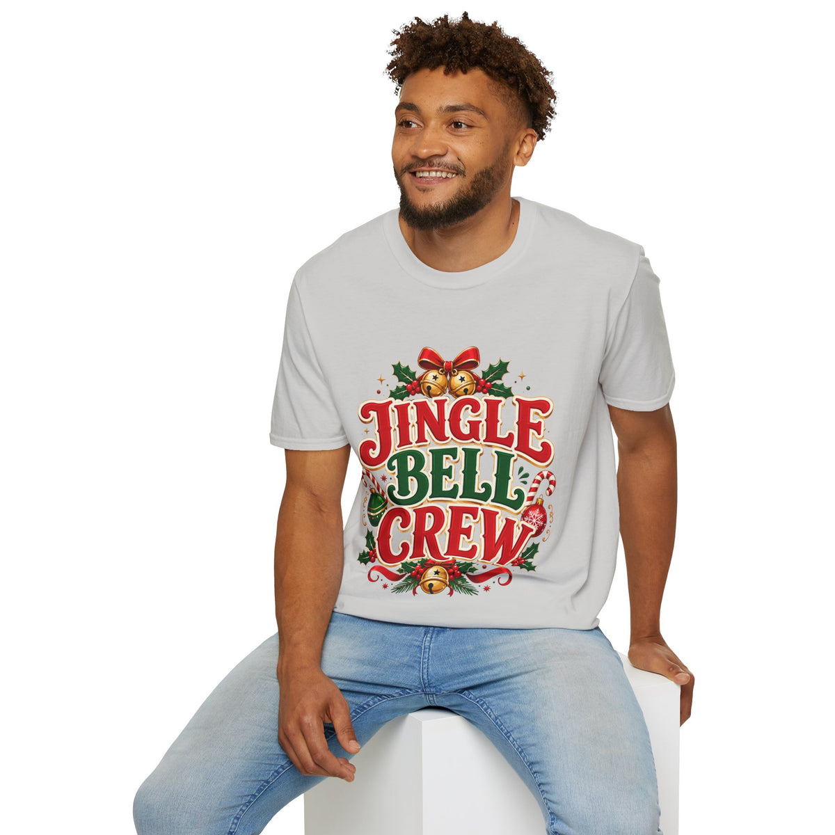 Jingle Bell Crew T-Shirt — Festive Christmas Holiday Tee