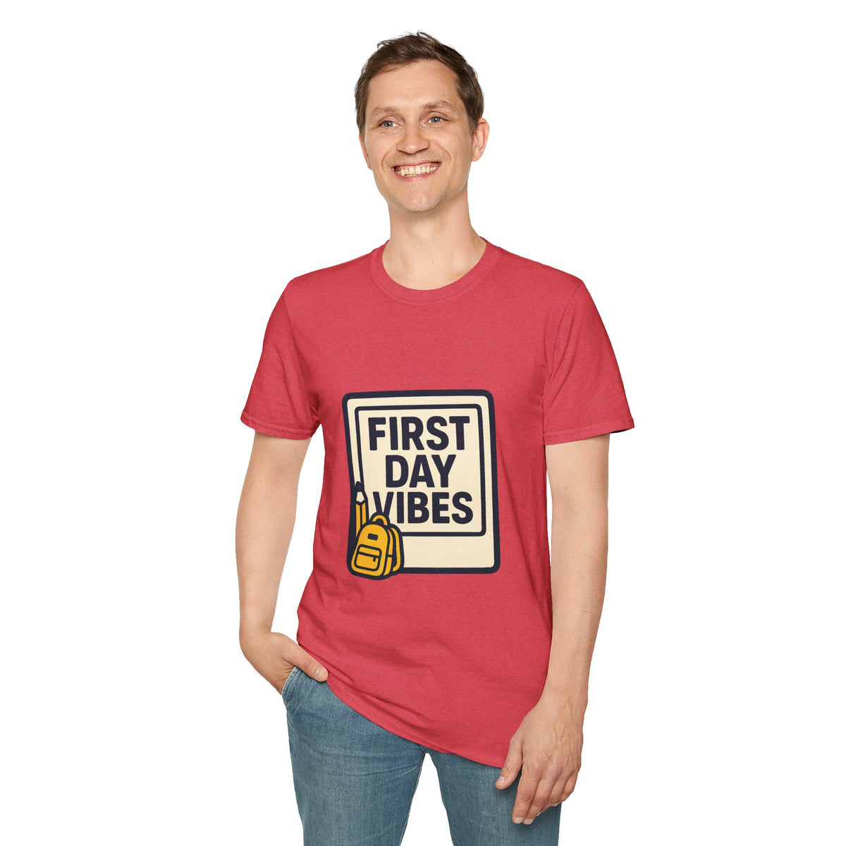 First Day Vibes T-Shirt — 'First Day' Retro Badge Tee - Trending Now - September 2026