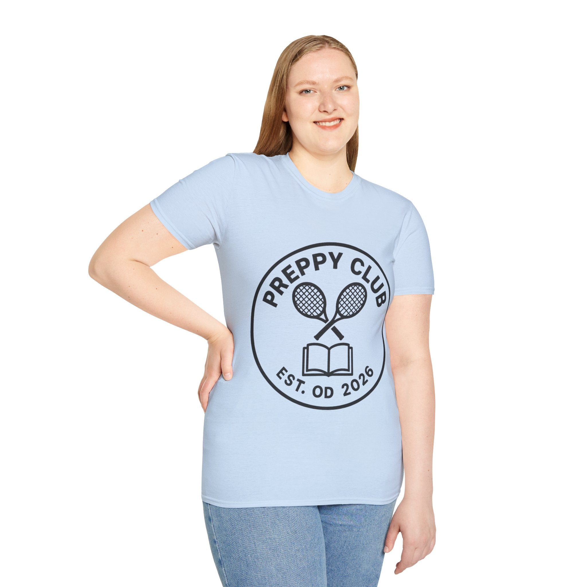 Preppy Club Tennis T‑Shirt — 'Preppy Club' Logo Tee (Est. 2026) - Trending Now - August 2026 Trends - Everyday Sporty T-shirt