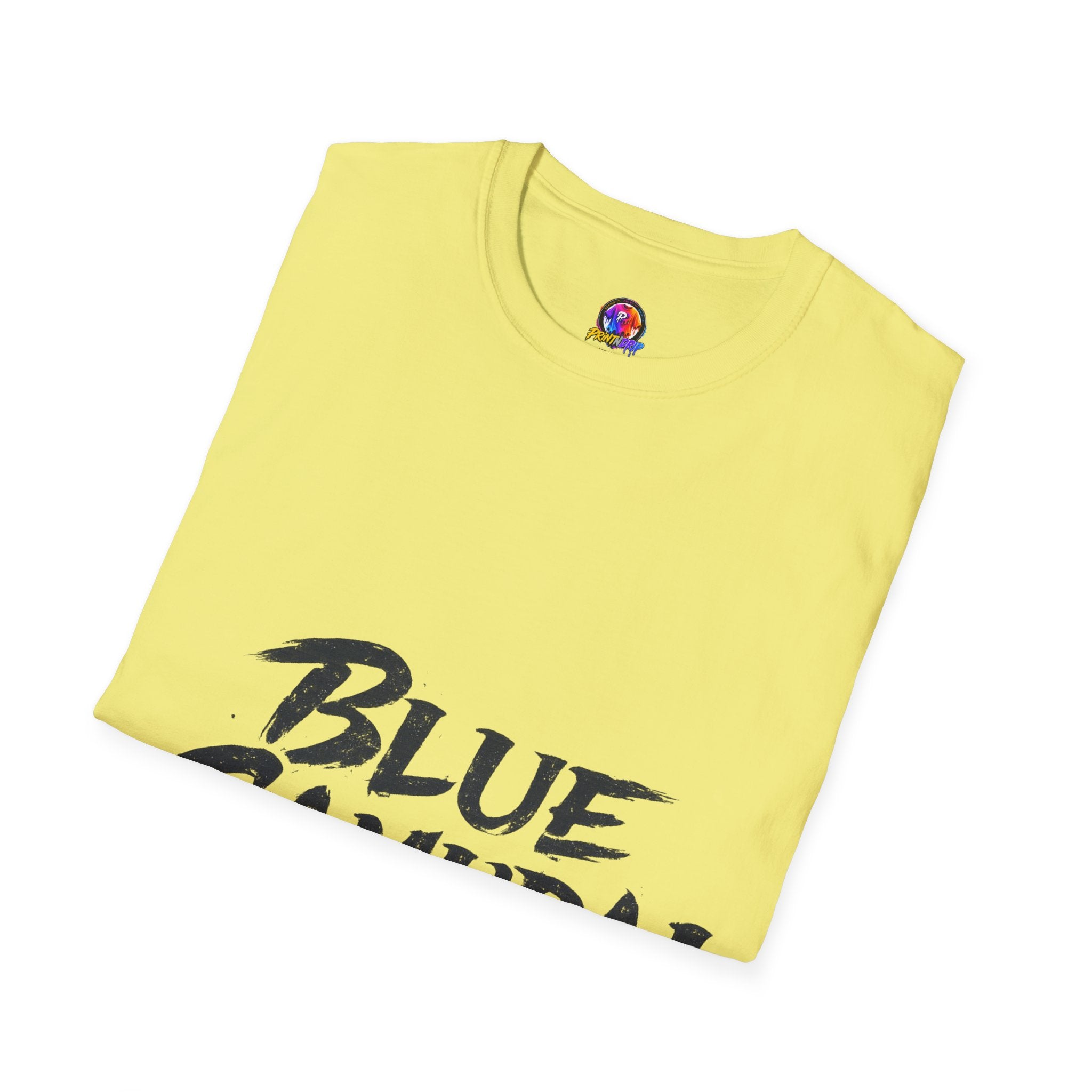 Japan Blue Samurai T-Shirt — Bold Brushstroke Graphic Tee