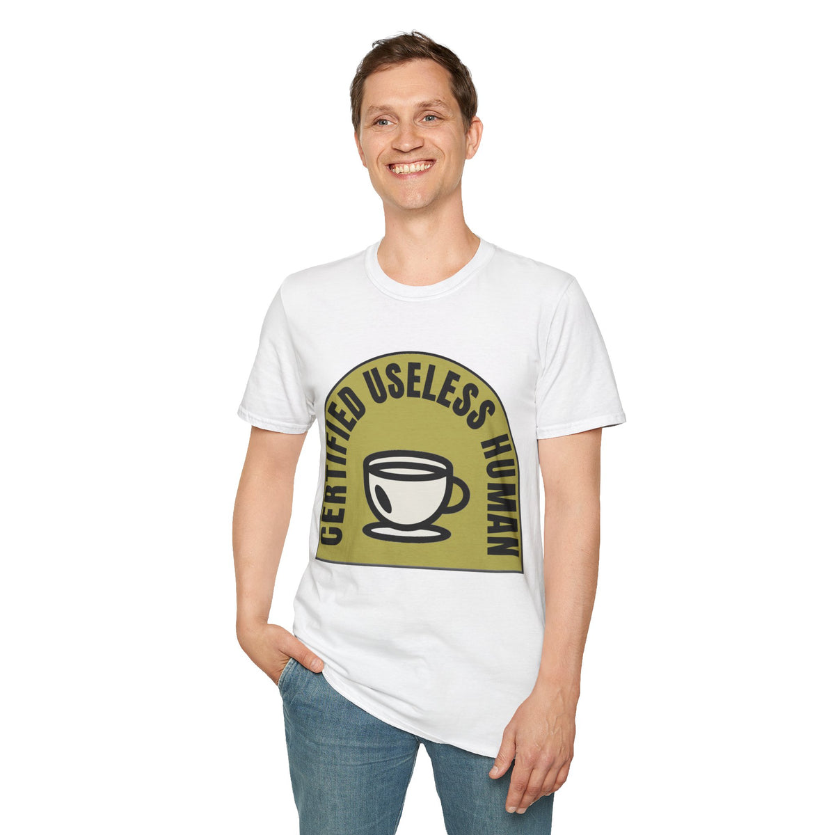 Certified Useless Human T-Shirt — Funny Coffee Lover Graphic Tee - Trending Now - August 2026