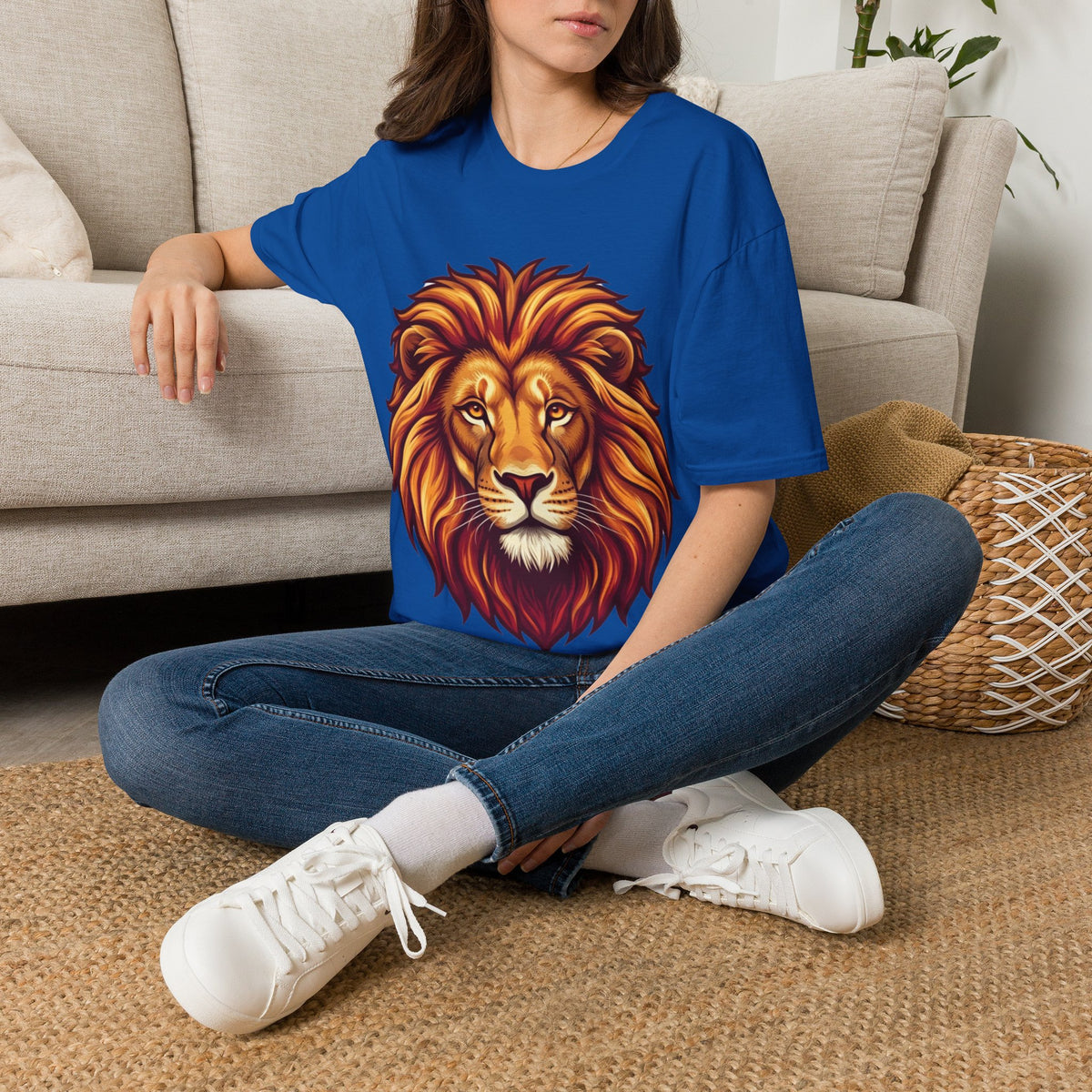 Leo Zodiac Lion Face T-Shirt — Majestic Lion Head Graphic Tee