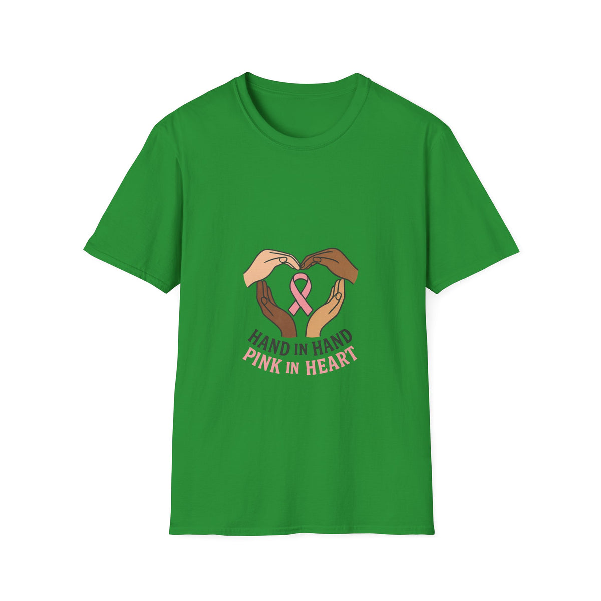 Breast Cancer Awareness T-Shirt — "Hand in Hand, Pink in Heart" Support Tee - Trending Now - October 2026