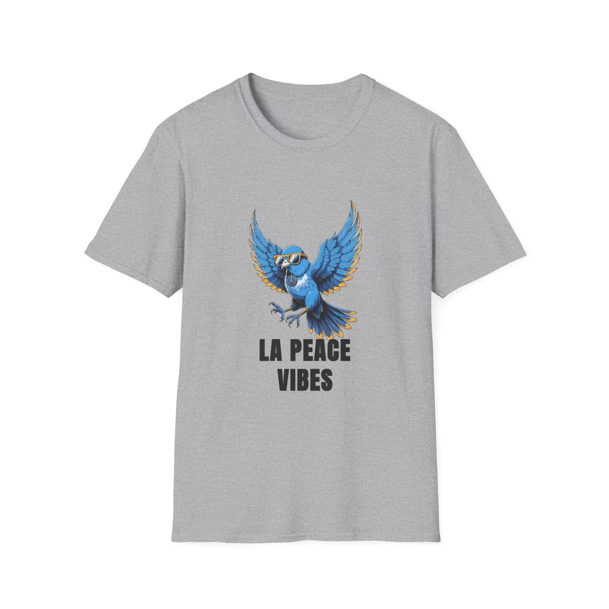 Peace Vibes Blue Parrot T-Shirt - Trending Now - August 2026