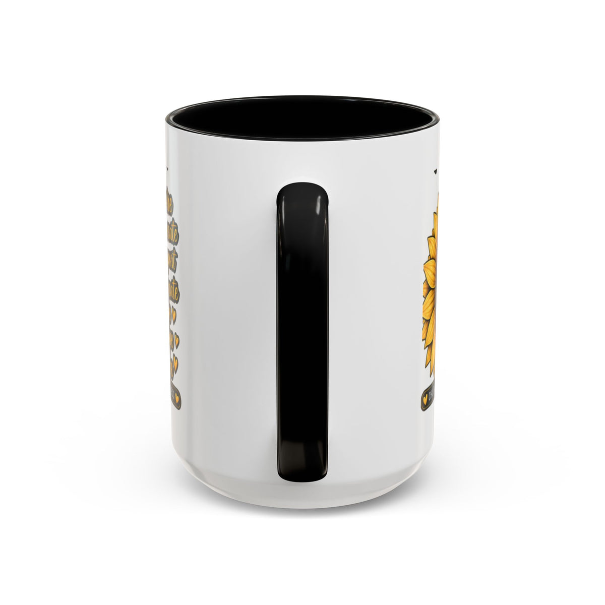 Childhood Cancer Awareness Sunflower Accent Coffee Mug (11/15oz)