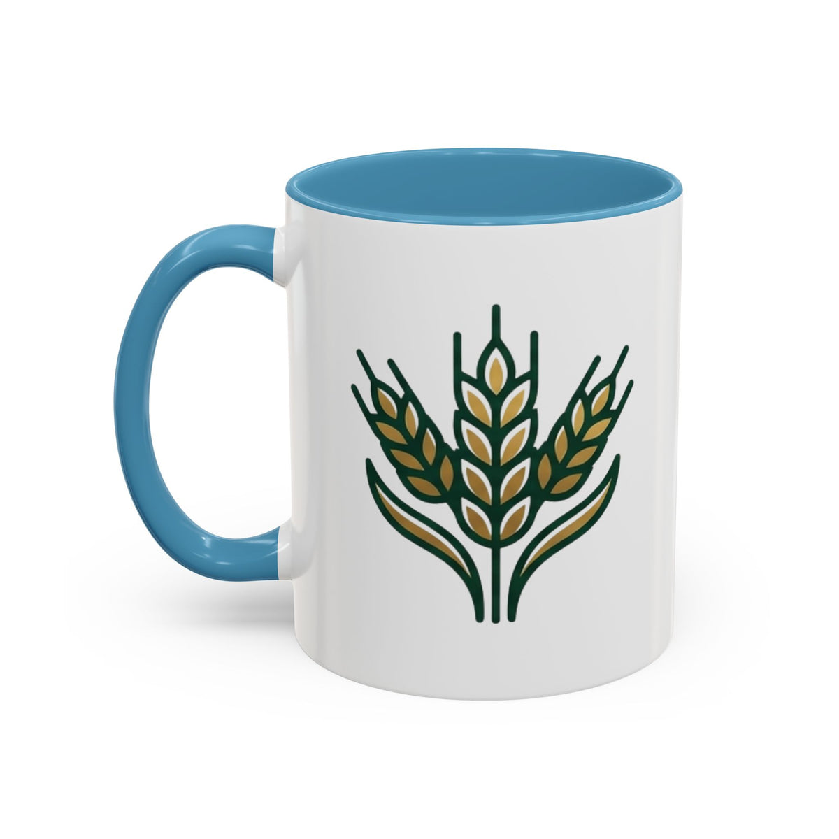 Virgo Zodiac Wheat Ear Accent Coffee Mug – Rustic Farmhouse Tea Cup