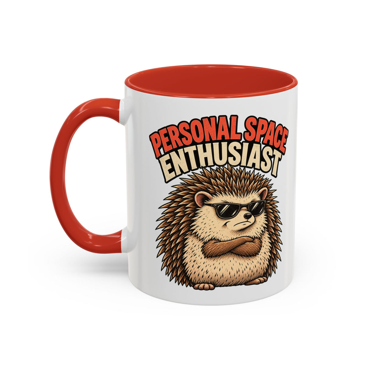 Funny And Witty "Personal Space Enthusiast" Accent Coffee Mug (11, 15oz)