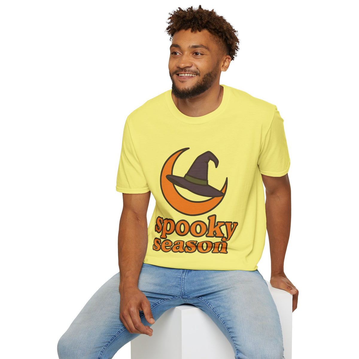 Spooky Season T-Shirt — Witch Hat & Moon Halloween Tee - Trending Now - August 2026