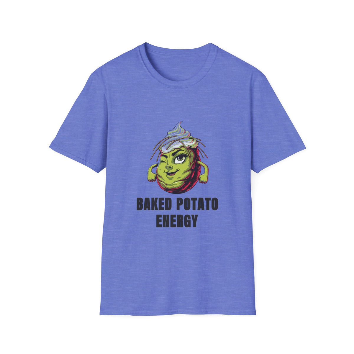 Baked Potato Energy T-Shirt — Funny Green Spud Graphic Tee - Trending Now - August 2026