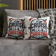 Cruise Crew Christmas Pillowcase –Modern Day Christmas   Nautical Holiday Decorative Pillowcase